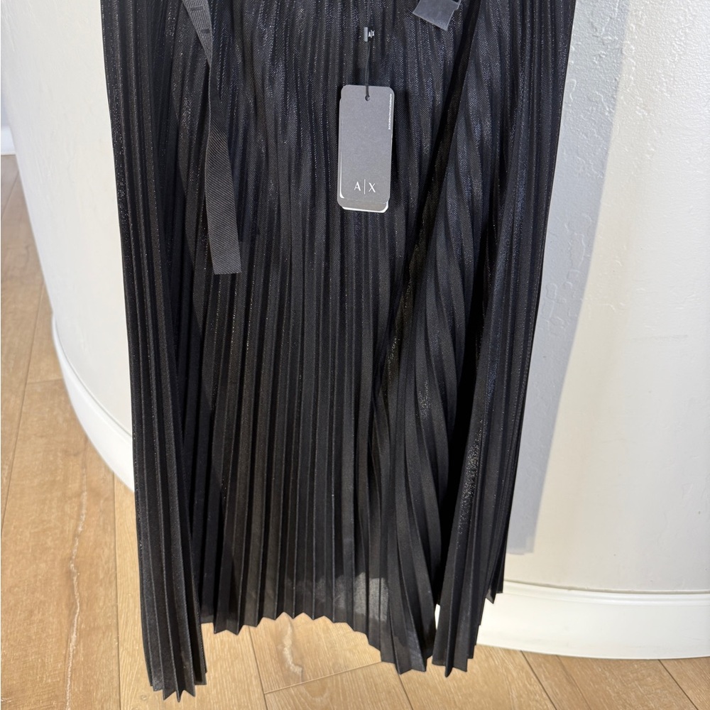 Women's Black Pleated Skirt